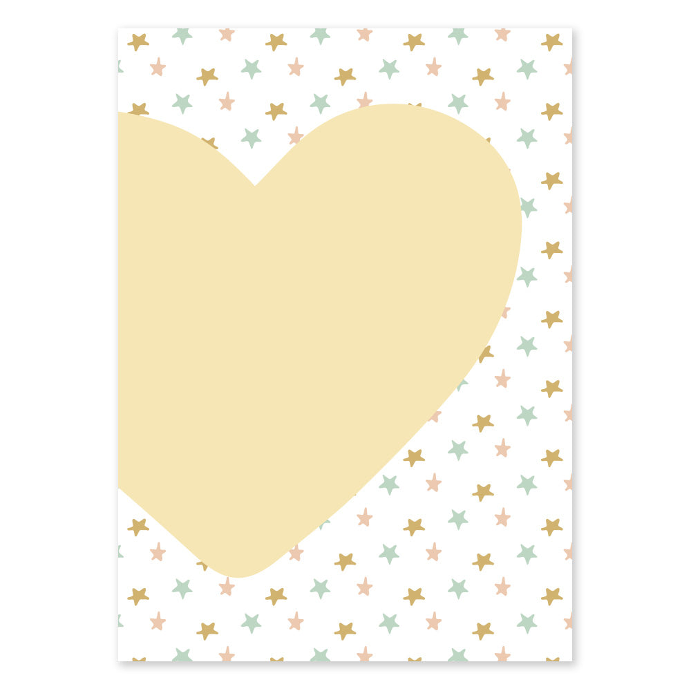 Personalized Kids Heart Poster