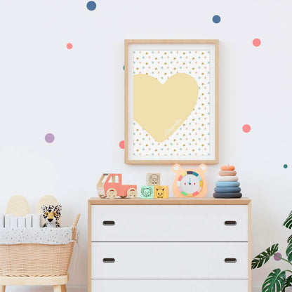 Personalized Kids Heart Poster