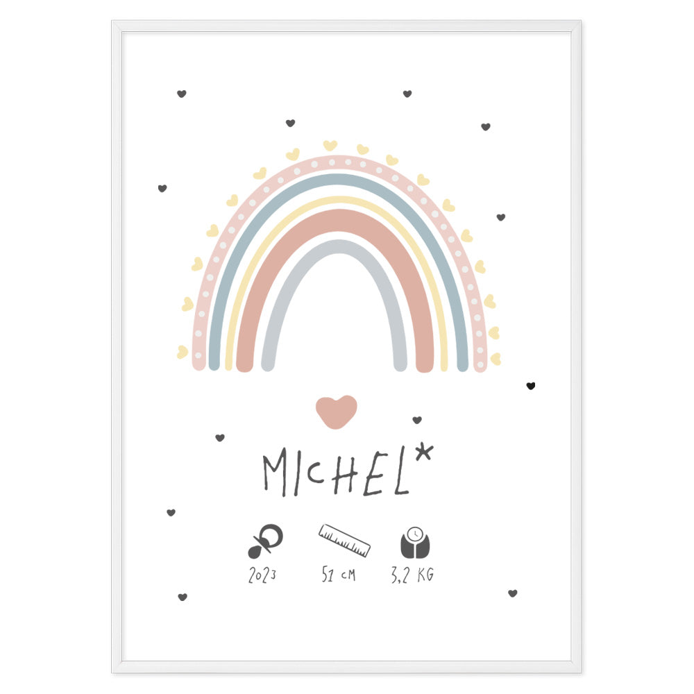 Custom Kids Rainbow Poster