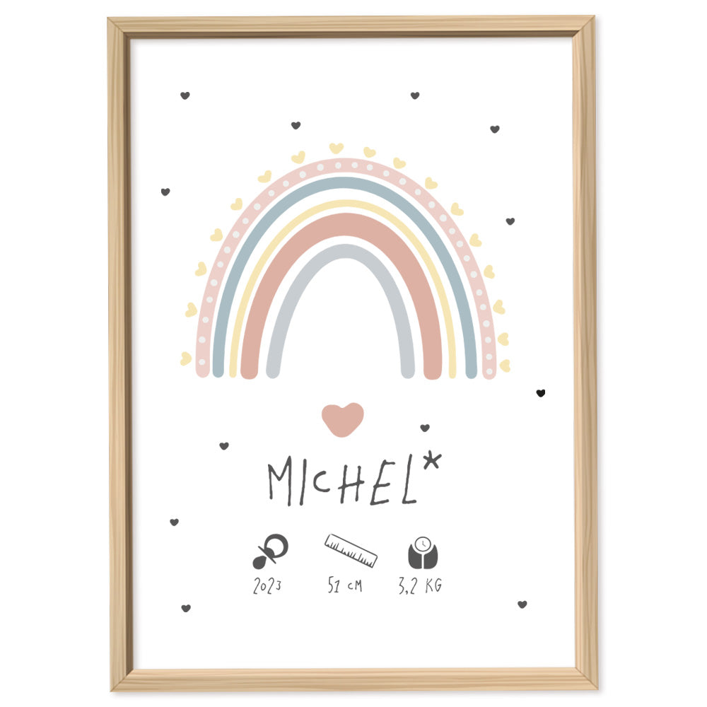 Custom Kids Rainbow Poster