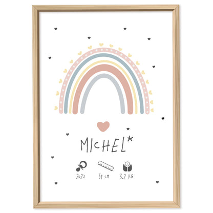 Custom Kids Rainbow Poster