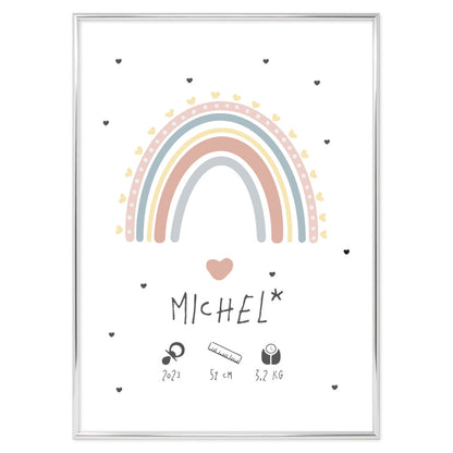 Custom Kids Rainbow Poster