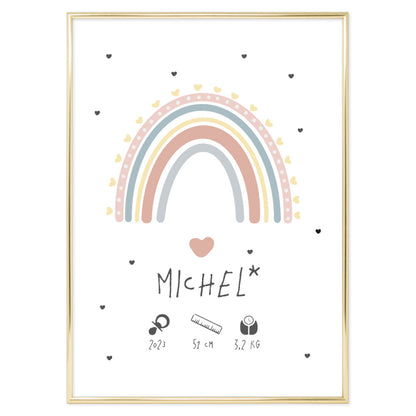 Custom Kids Rainbow Poster