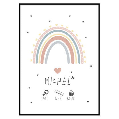 Custom Kids Rainbow Poster