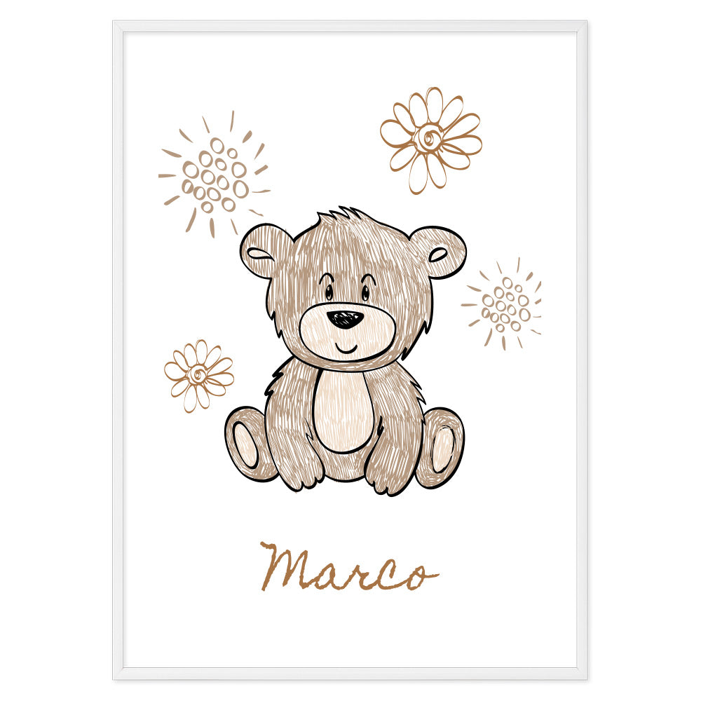 Custom Kids Bear Poster