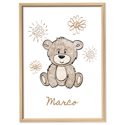 Custom Kids Bear Poster