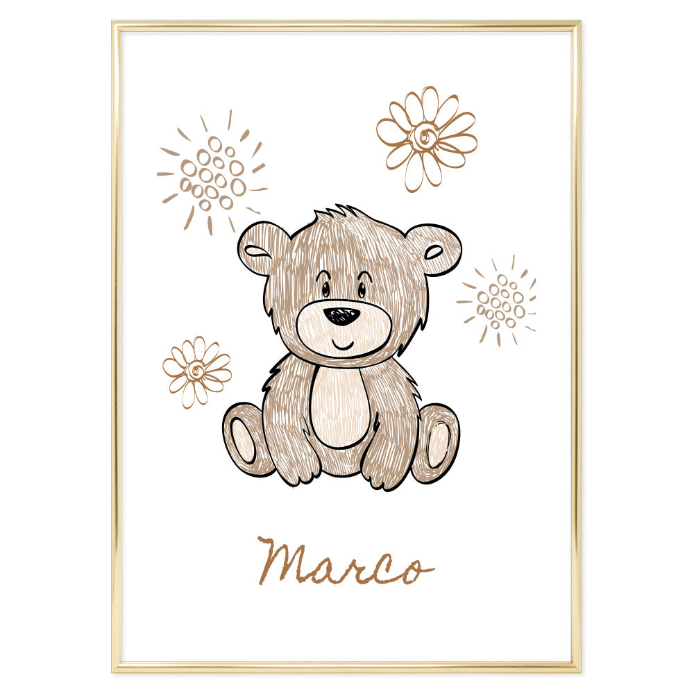 Custom Kids Bear Poster