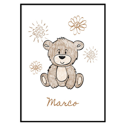 Custom Kids Bear Poster