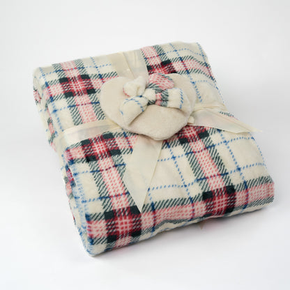 Plaid Natalizio Beige