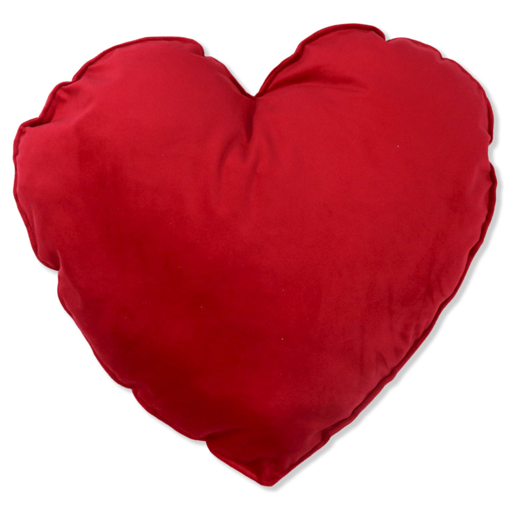 Cuscino Cuore Velluto Rosso