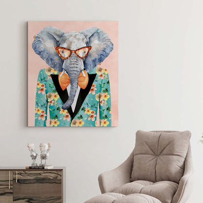 Quadro Elephant Flowers