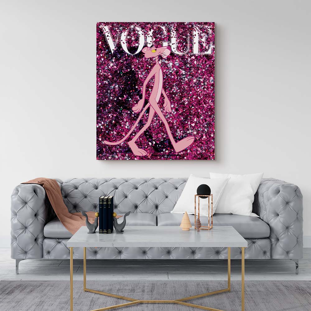 Quadro Vogue Pantera Rosa