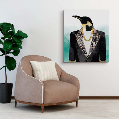 Tuxedo Penguin painting