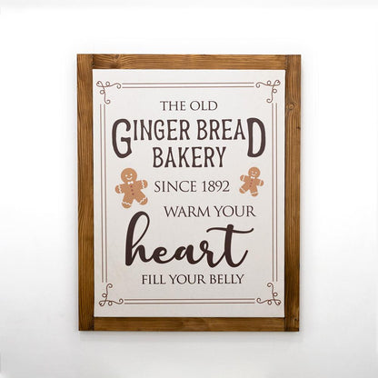 Ginger Bread wooden frame picture