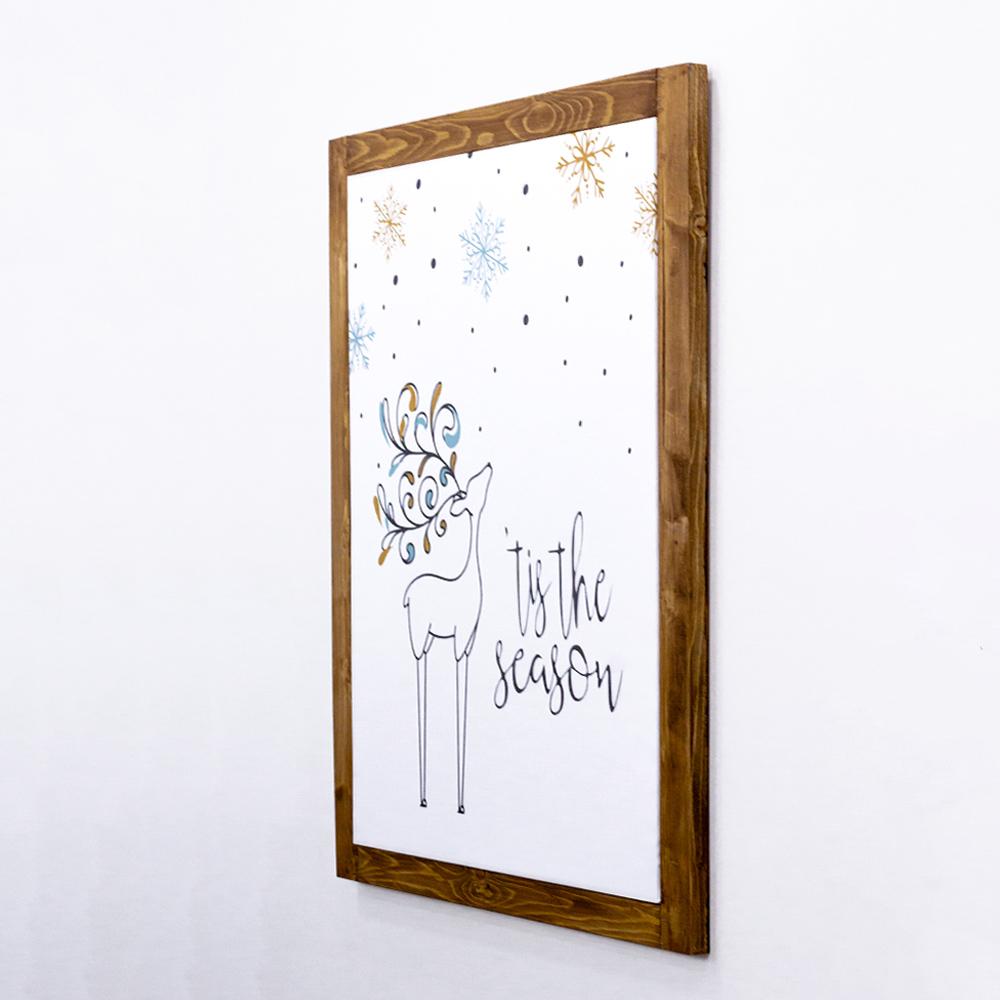 Quadro cornice legno the season