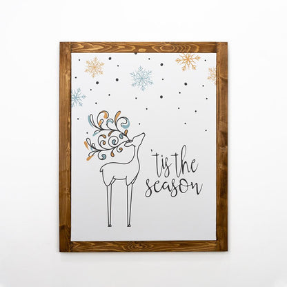 Quadro cornice legno the season