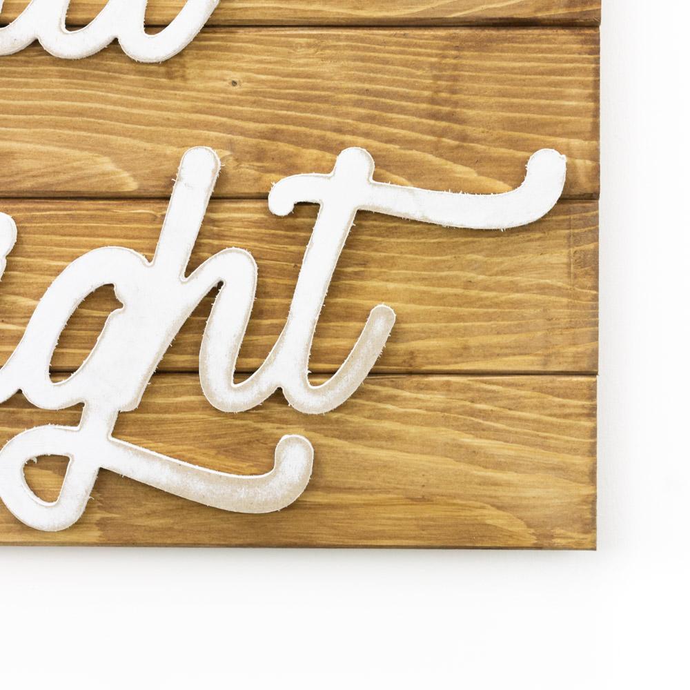 Merry and Bright wooden slat framework