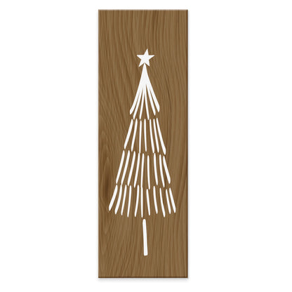 Tree wood effect Christmas tablet