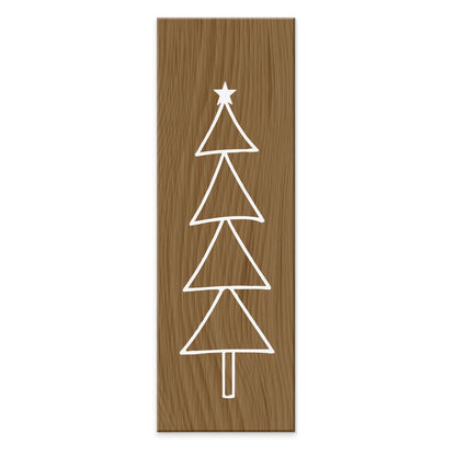 Christmas tree wood effect tablet