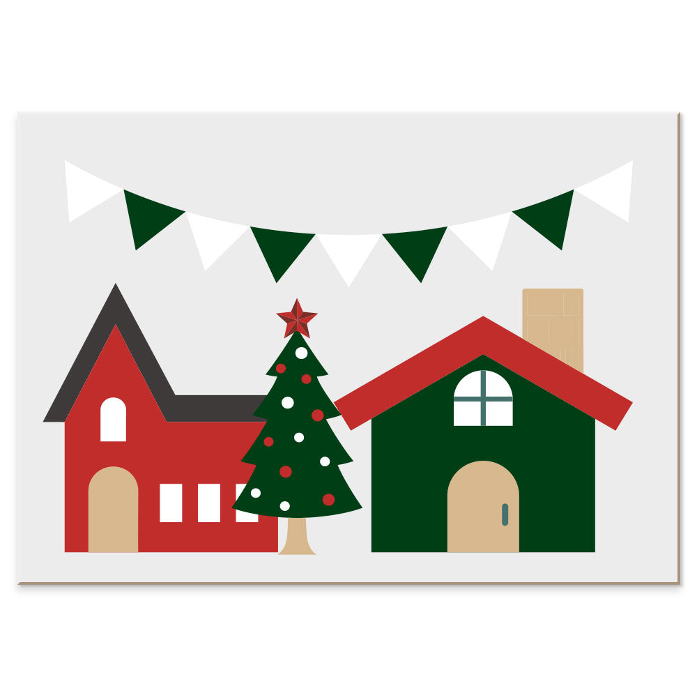 Christmas landscape tablet