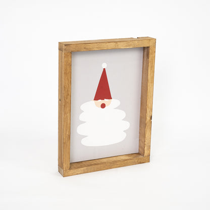 Santa Claus tablet with real wooden frame