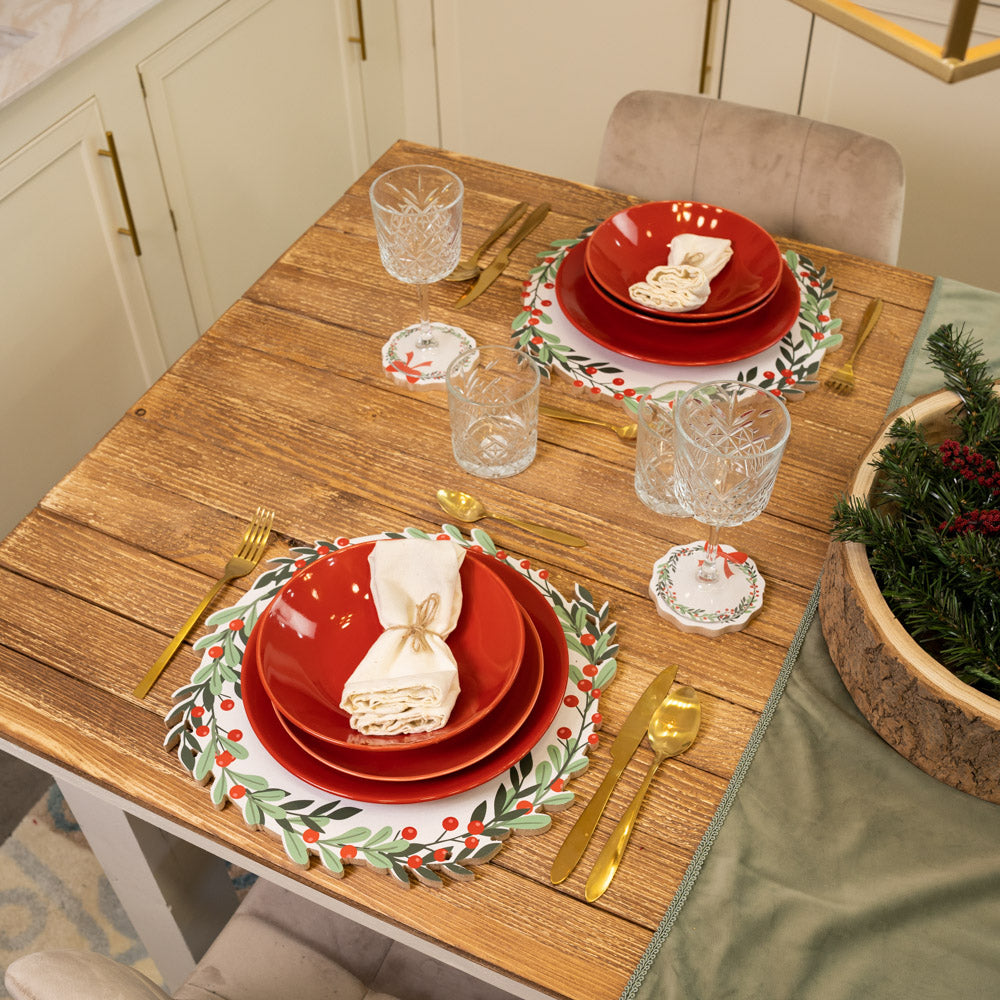 Merry Christmas Garland Placemat