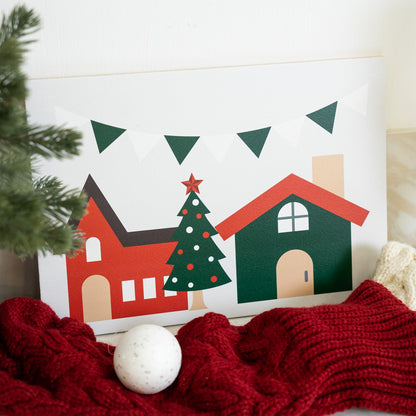 Christmas landscape tablet