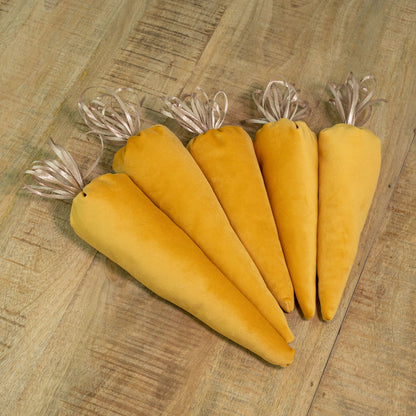 Decorative velvet carrots