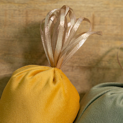 Decorative velvet carrots