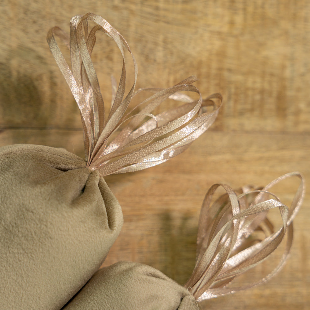 Decorative velvet carrots