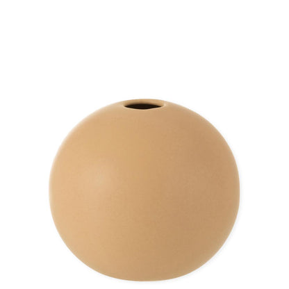 Vaso Palla in Ceramica Opaco Beige