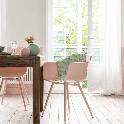 Pastel Pink Matt Ceramic Ball Vase