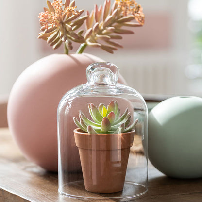 Pastel Pink Matt Ceramic Ball Vase