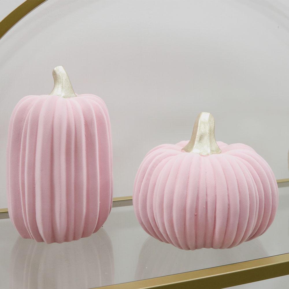 Zucca in ceramica Rosa effetto Velluto