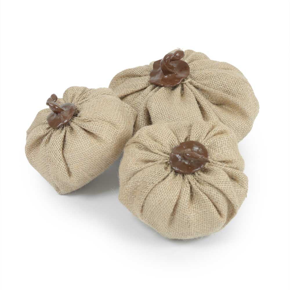 Jute Pumpkin Set 3pcs