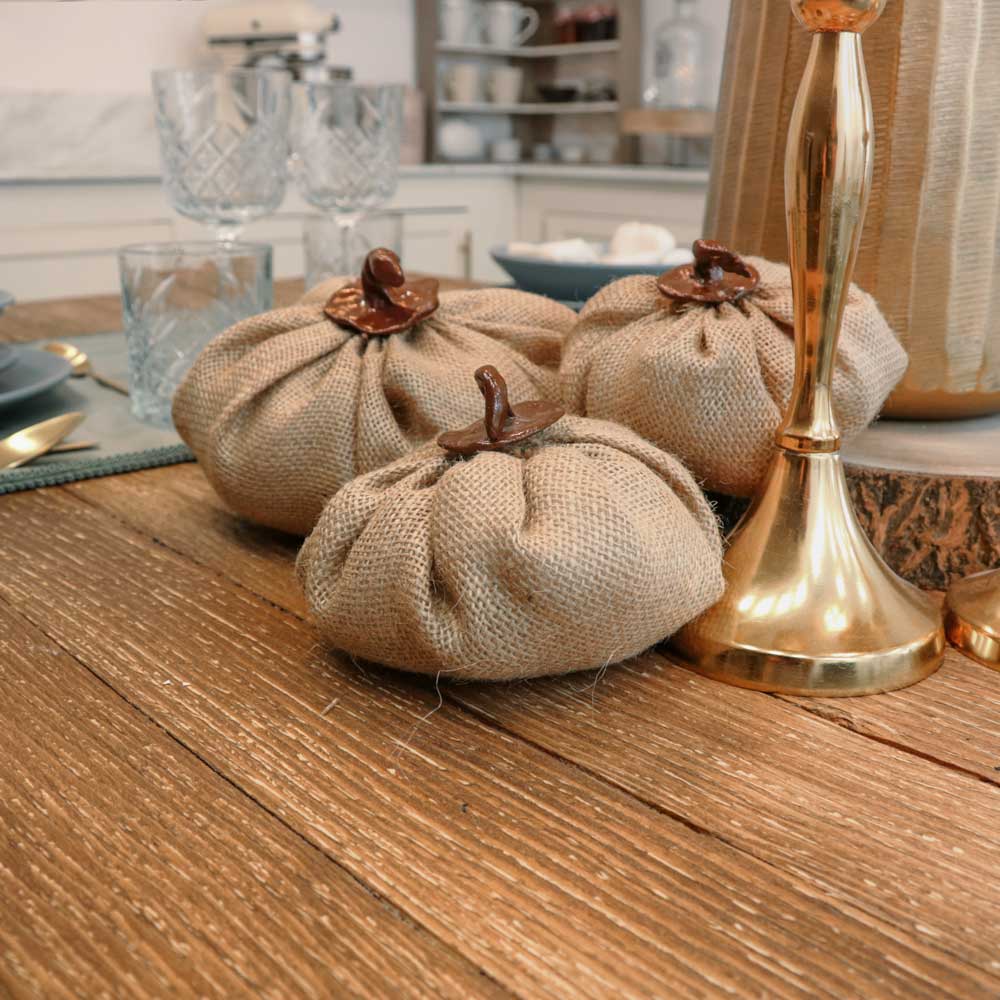 Jute Pumpkin Set 3pcs