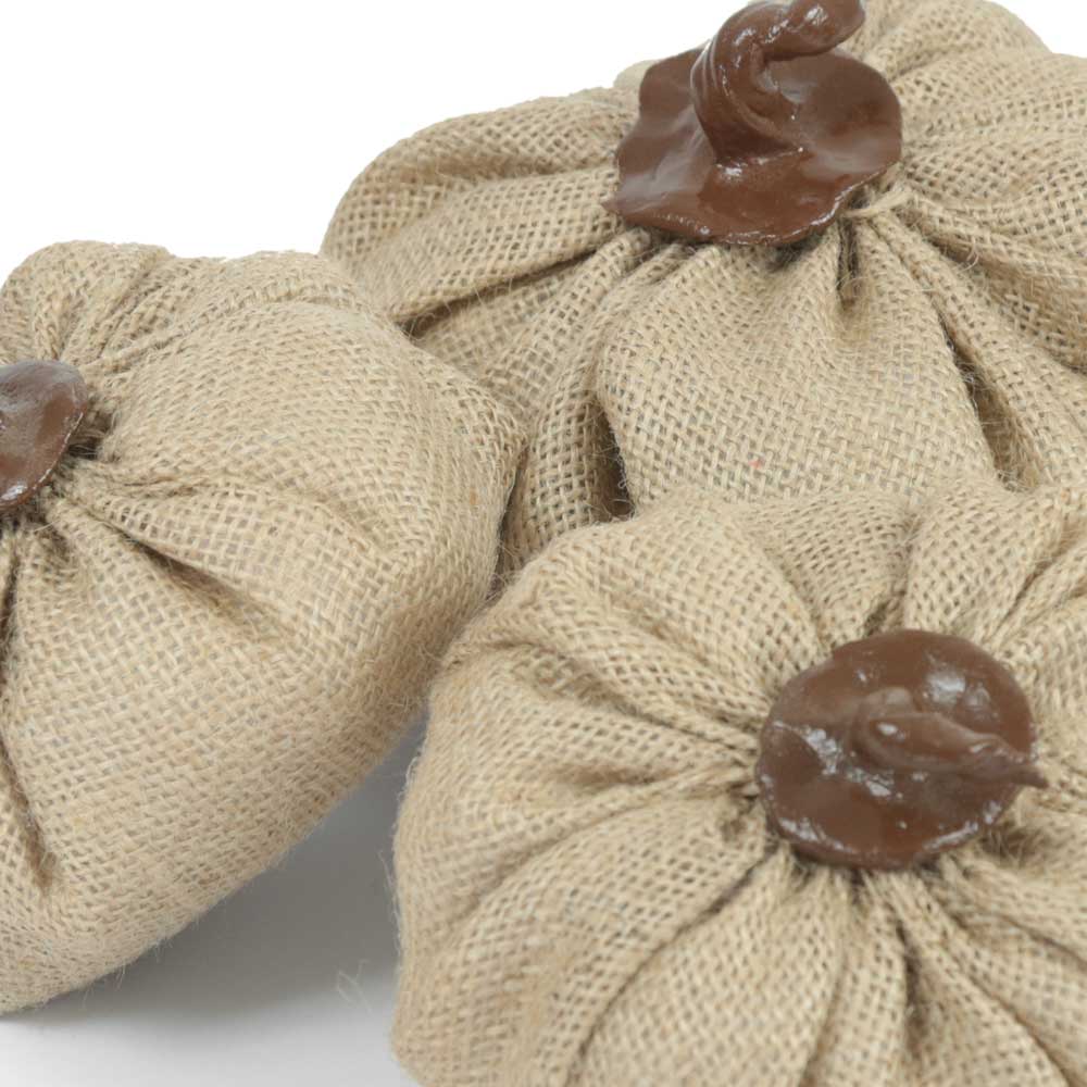 Jute Pumpkin Set 3pcs