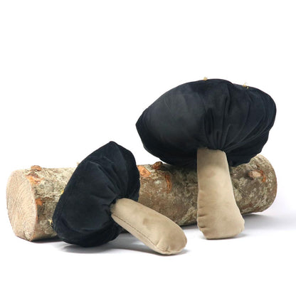 Set 2pcs. Glam Mushroom decoration in velvet