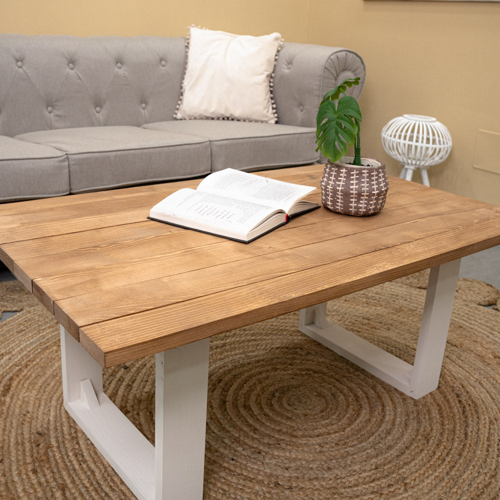 Nordic style wooden coffee table for living room