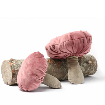 Set 2pcs. Glam Mushroom decoration in velvet