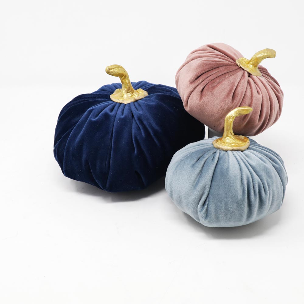 Set Love Decorative Pumpkin in velvet