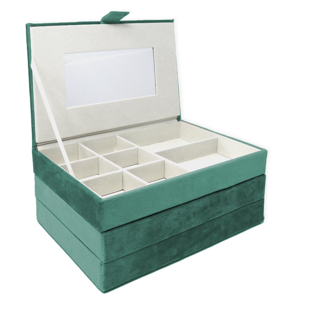 Emerald Green rectangular jewelery box