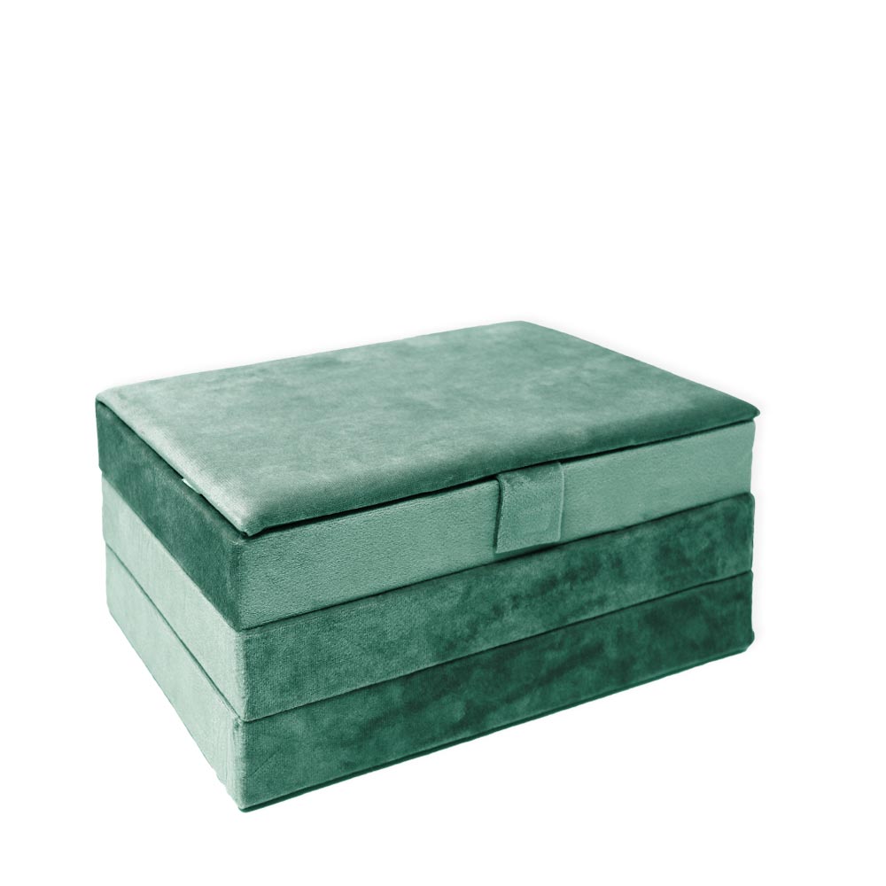 Emerald Green rectangular jewelery box