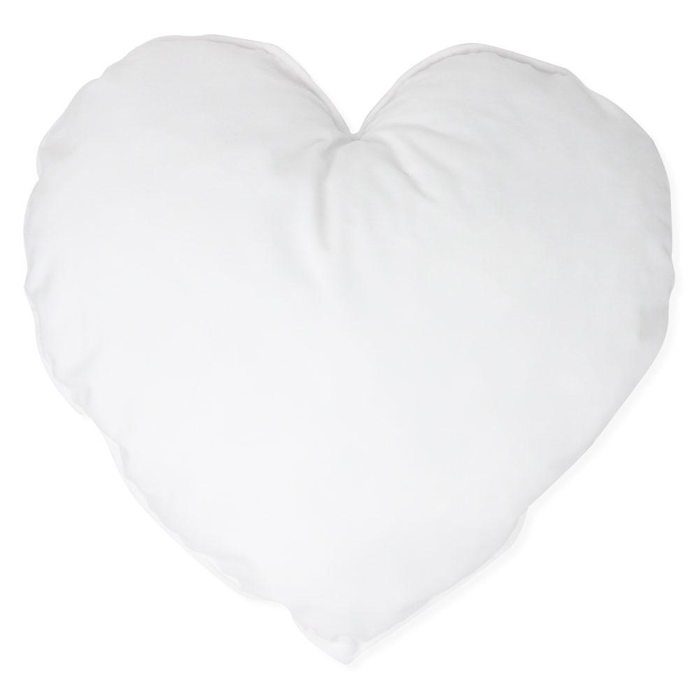 Cuscino Cuore in velluto Bianco