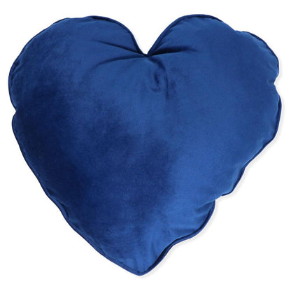 Cuscino Cuore in velluto Blu