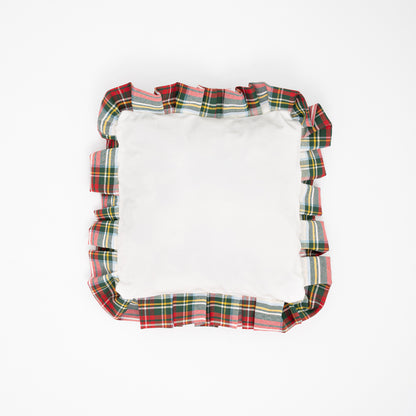 Tartan Ruffle Cushion