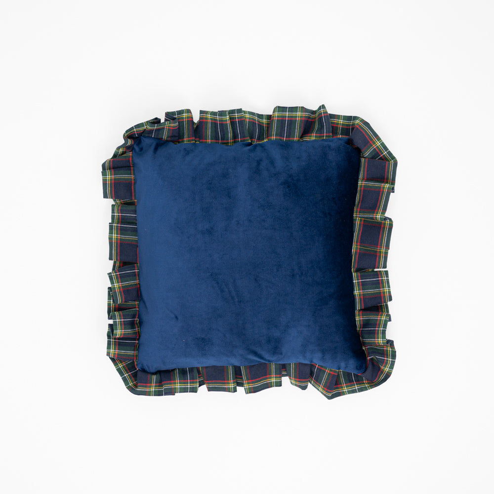 Tartan Ruffle Cushion