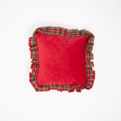 Tartan Ruffle Cushion