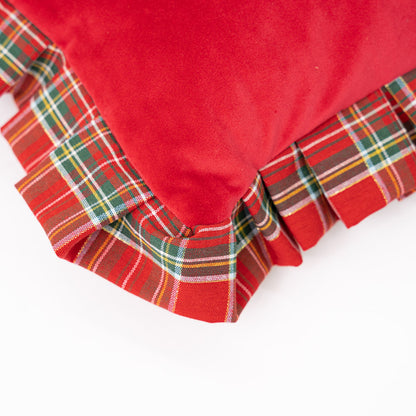 Tartan Ruffle Cushion