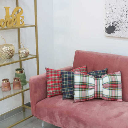 Tartan Bow Cushion